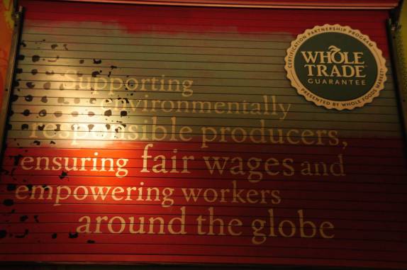 Uma das diretrizes do Whole Foods, em Austin, no Texas. nos Estados Unidos